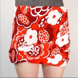 Free people flower mini skirt